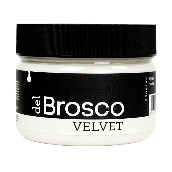 Суфле, краска интерьерная акриловая del Brosco Velvet, банка 250 мл