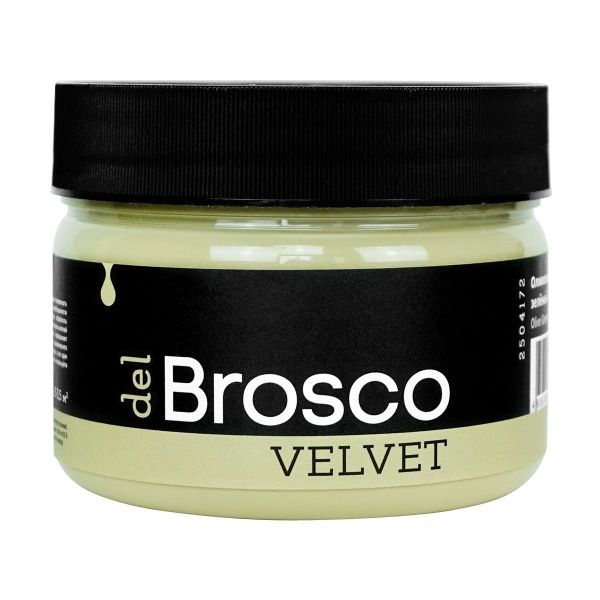 Оливковый зелёный, краска интерьерная акриловая del Brosco Velvet, банка 250 мл
