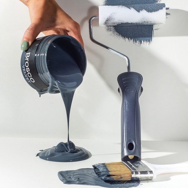 Маренго, краска интерьерная акриловая del Brosco Velvet, банка 400 мл