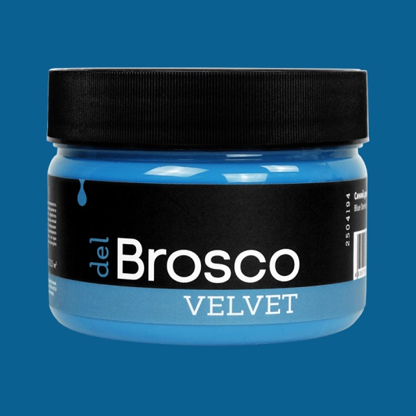 Синий деним, краска интерьерная акриловая del Brosco Velvet, банка 250 мл