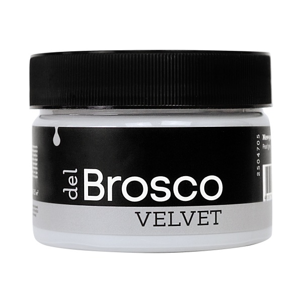 Жемчужно-Серый, краска интерьерная акриловая del Brosco Velvet, банка 250 мл