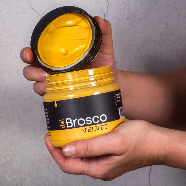 Кукурузный жёлтый, краска интерьерная акриловая del Brosco Velvet, банка 250 мл Кукурузный жёлтый, краска интерьерная акриловая del Brosco Velvet, банка 250 мл