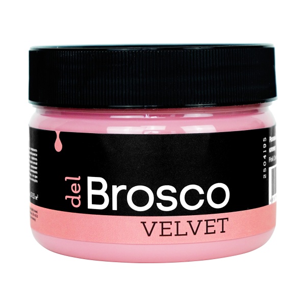 Розовый клевер, краска интерьерная акриловая del Brosco Velvet, банка 250 мл