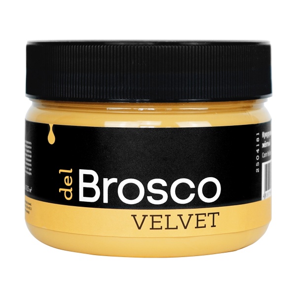 Кукурузный жёлтый, краска интерьерная акриловая del Brosco Velvet, банка 250 мл Кукурузный жёлтый, краска интерьерная акриловая del Brosco Velvet, банка 250 мл