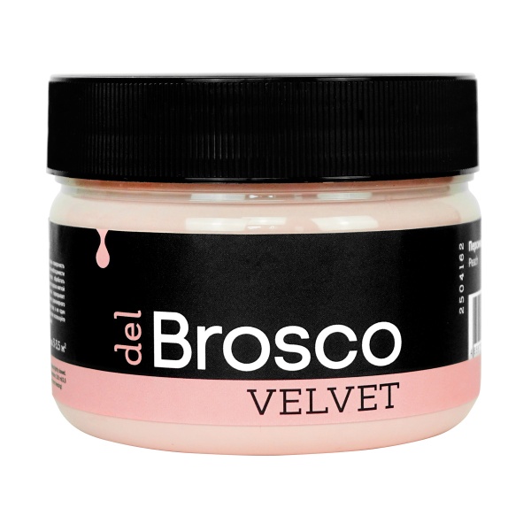 Персиковый, краска интерьерная акриловая del Brosco Velvet, банка 250 мл