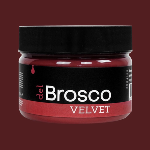 Кленовый красный, краска интерьерная акриловая del Brosco Velvet, банка 250 мл