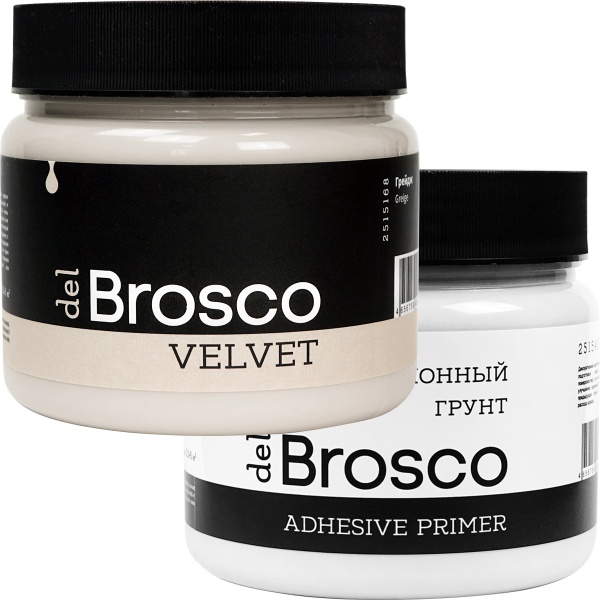 Грейдж, краска акриловая и грунт адгезионный del Brosco в наборе, 2 шт по 400 мл