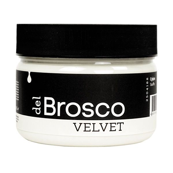 Суфле, краска интерьерная акриловая del Brosco Velvet, банка 250 мл