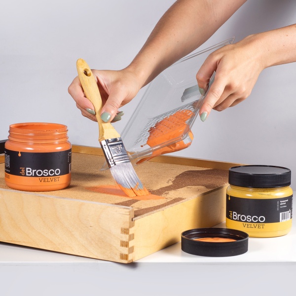 Рыжая глина, краска интерьерная акриловая del Brosco Velvet, банка 250 мл Рыжая глина, краска интерьерная акриловая del Brosco Velvet, банка 250 мл