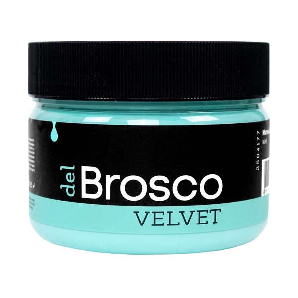 Мятный, краска интерьерная акриловая del Brosco Velvet, банка 250 мл