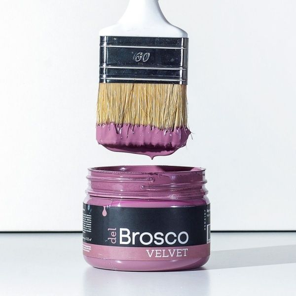 Вересковый, краска интерьерная акриловая del Brosco Velvet, банка 400 мл