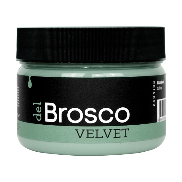 Шалфей, краска интерьерная акриловая del Brosco Velvet, банка 250 мл