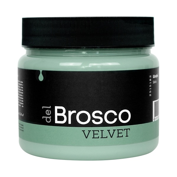Шалфей, краска интерьерная акриловая del Brosco Velvet, банка 400 мл