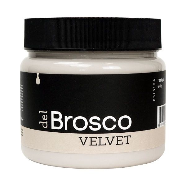 Грейдж, краска интерьерная акриловая del Brosco Velvet, банка 400 мл