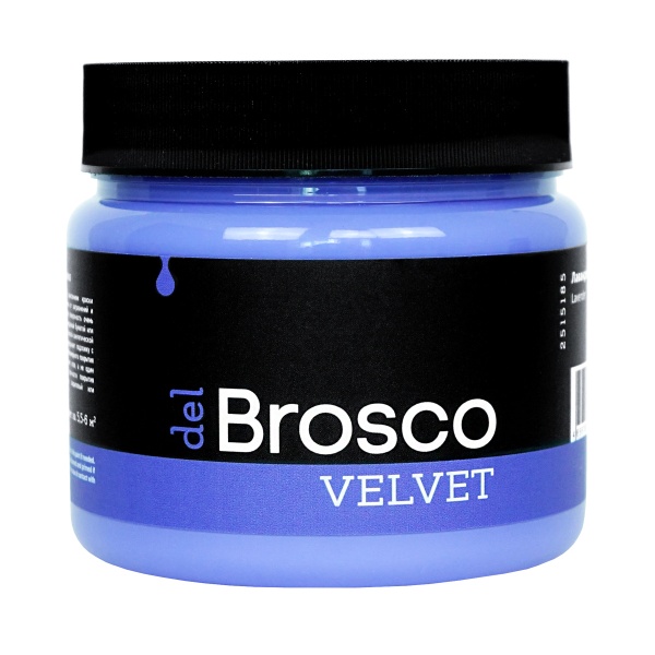 Лавандовый, краска интерьерная акриловая del Brosco Velvet, банка 400 мл