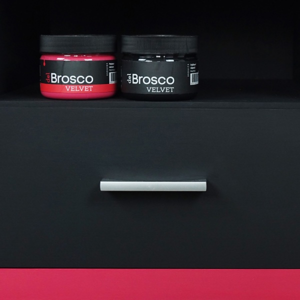 Розовая мальва, краска интерьерная акриловая del Brosco Velvet, банка 250 мл