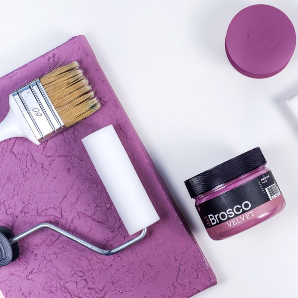 Вересковый, краска интерьерная акриловая del Brosco Velvet, банка 250 мл