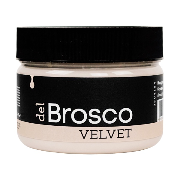 Миндальный бежевый, краска интерьерная акриловая del Brosco Velvet, банка 250 мл