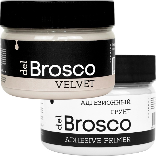Грейдж, краска акриловая и грунт адгезионный del Brosco в наборе, 2 шт по 250 мл