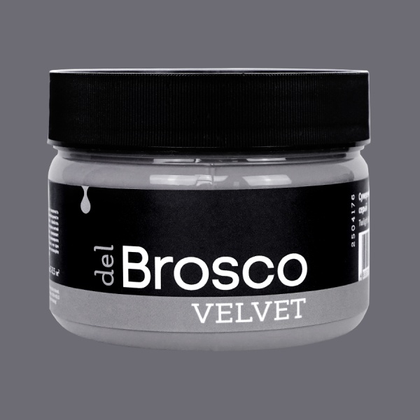 Сумеречный серый, краска интерьерная акриловая del Brosco Velvet, банка 250 мл