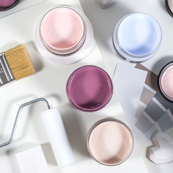 Голубая гортензия, краска интерьерная акриловая del Brosco Velvet, банка 250 мл