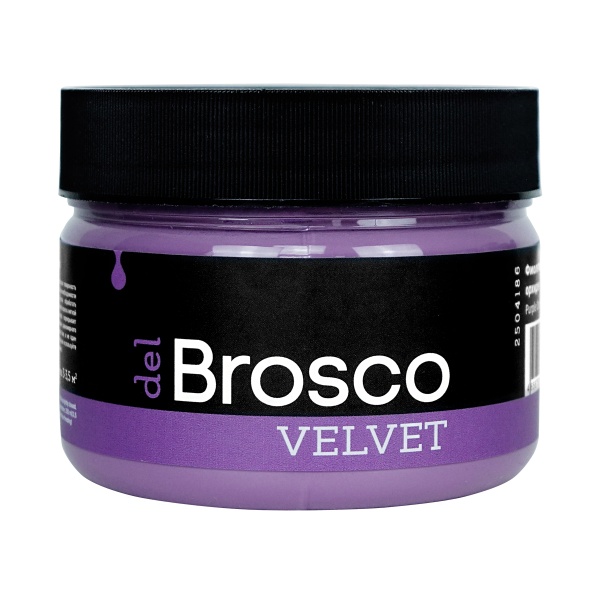 Фиолетовая орхидея, краска интерьерная акриловая del Brosco Velvet, банка 250 мл