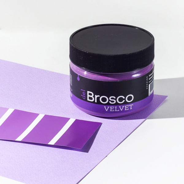Фиолетовая орхидея, краска интерьерная акриловая del Brosco Velvet, банка 250 мл