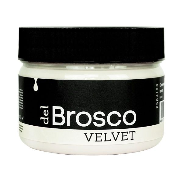 Слоновая кость, краска интерьерная акриловая del Brosco Velvet, банка 250 мл