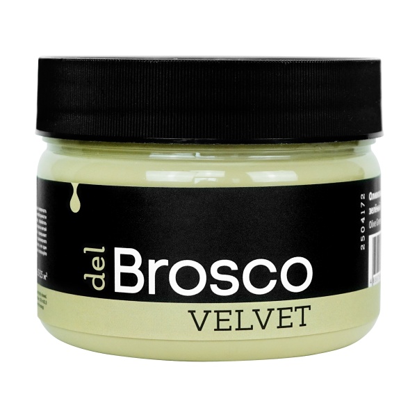Оливковый зелёный, краска интерьерная акриловая del Brosco Velvet, банка 250 мл