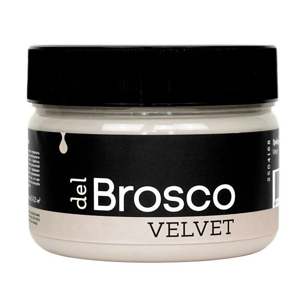Грейдж, краска интерьерная акриловая del Brosco Velvet, банка 250 мл