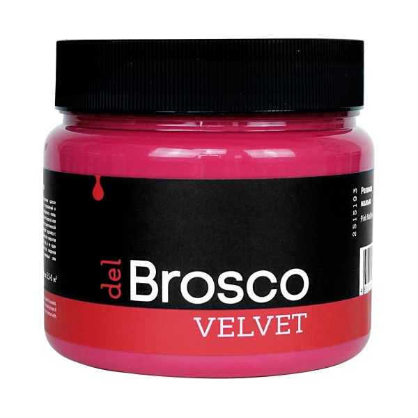 Розовая мальва, краска интерьерная акриловая del Brosco Velvet, банка 400 мл Розовая мальва, краска интерьерная акриловая del Brosco Velvet, банка 400 мл