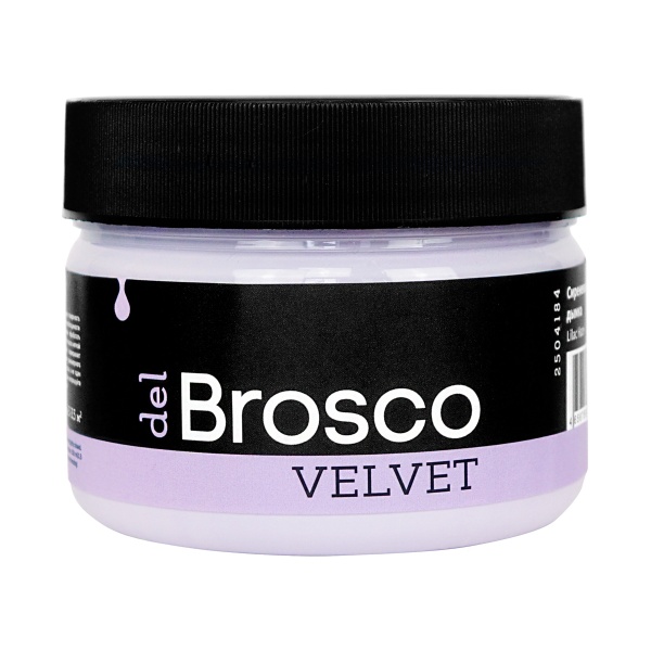 Сиреневая дымка, краска интерьерная акриловая del Brosco Velvet, банка 250 мл