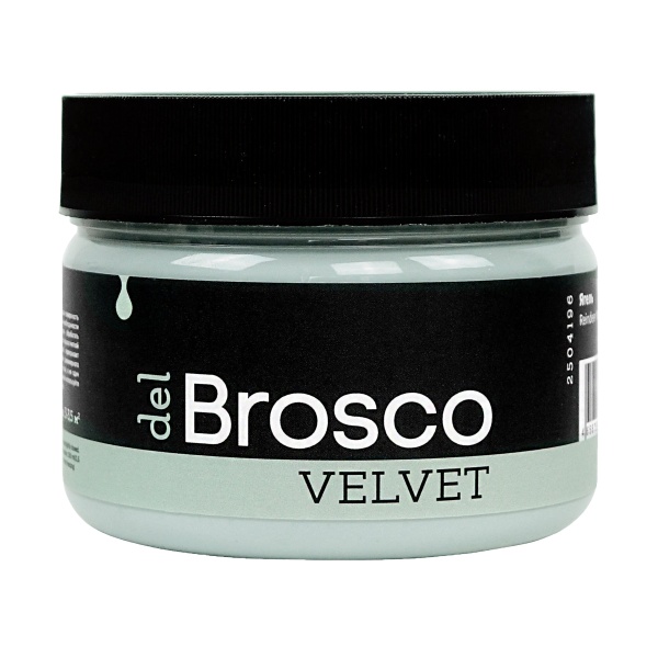 Ягель, краска интерьерная акриловая del Brosco Velvet, банка 250 мл