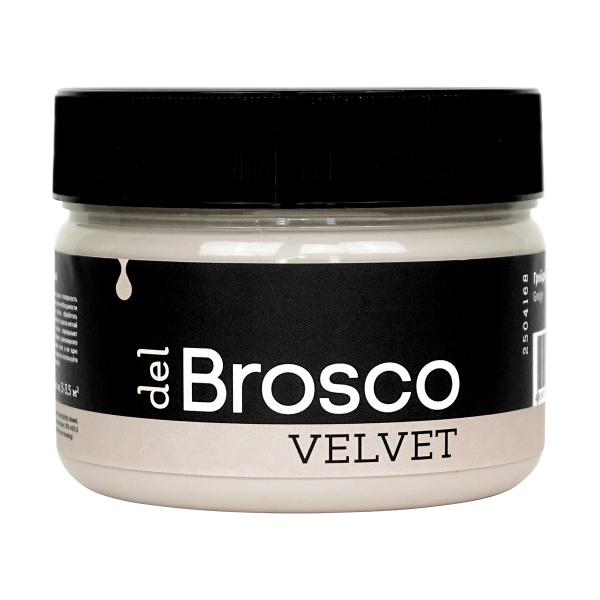 Грейдж, краска интерьерная акриловая del Brosco Velvet, банка 250 мл
