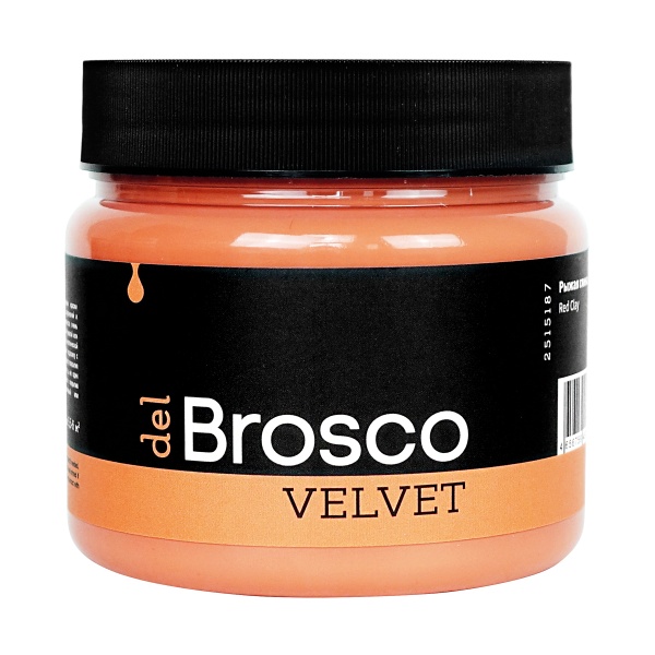 Рыжая глина, краска интерьерная акриловая del Brosco Velvet, банка 400 мл Рыжая глина, краска интерьерная акриловая del Brosco Velvet, банка 400 мл