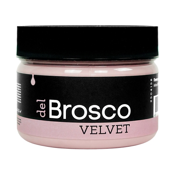 Пепел розы, краска интерьерная акриловая del Brosco Velvet, банка 250 мл