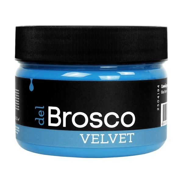 Синий деним, краска интерьерная акриловая del Brosco Velvet, банка 250 мл