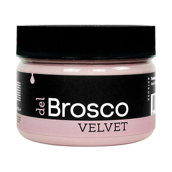 Пепел розы, краска интерьерная акриловая del Brosco Velvet, банка 250 мл